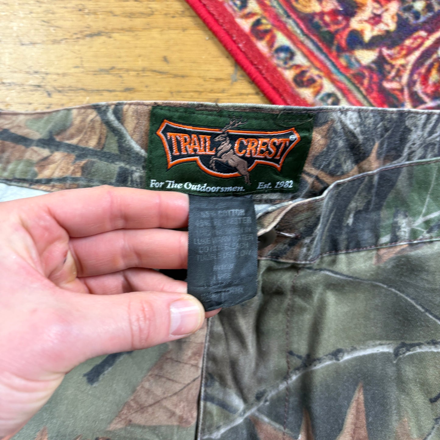 Vintage Real Tree Camo Green Hunting Workwear Trousers - 40
