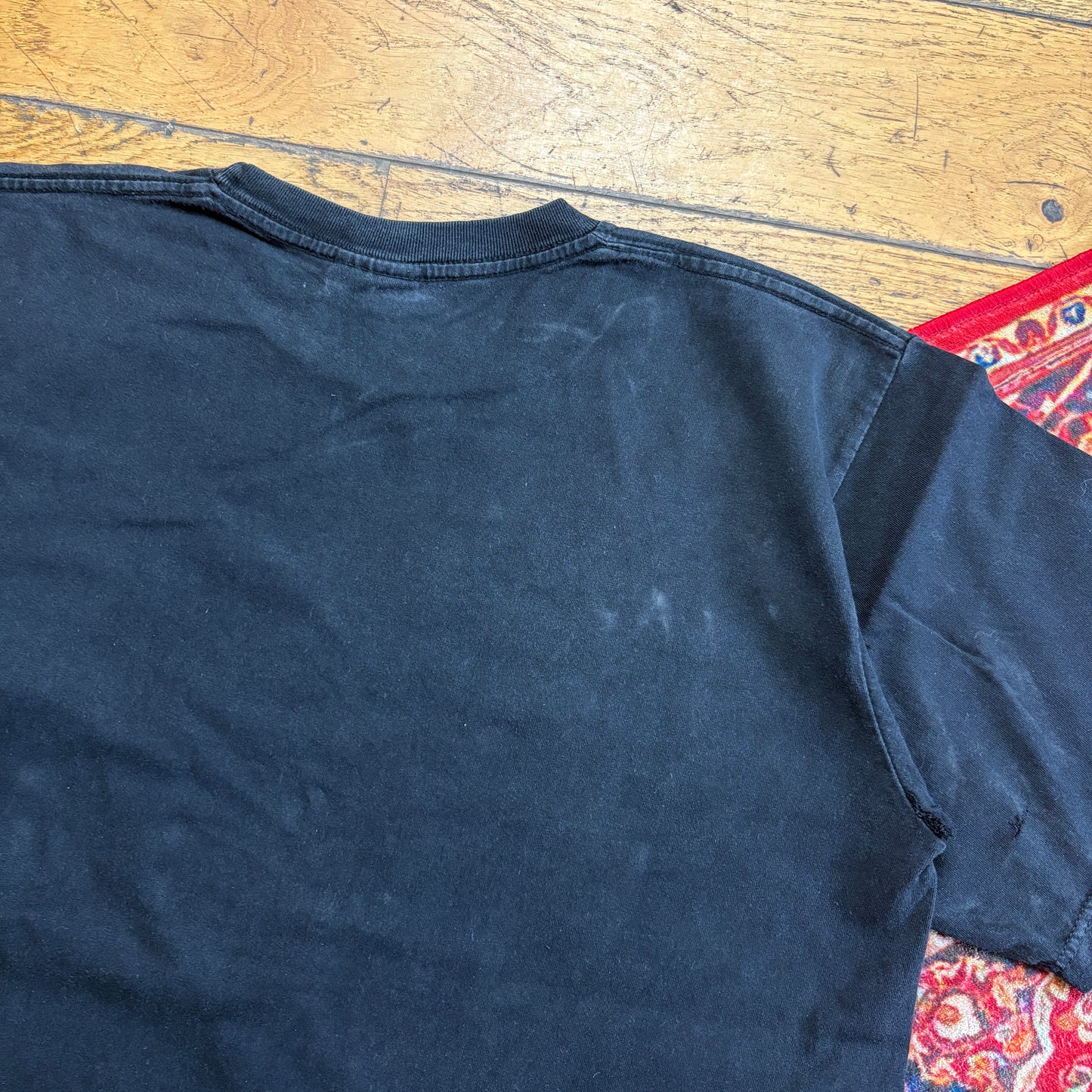 Vintage Chinese Dragon Black Graphic T-Shirt - L