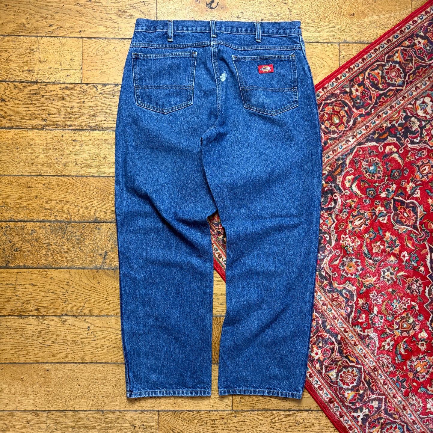 Vintage Dickies Workwear Carpenter Baggy Blue Jeans - 38R
