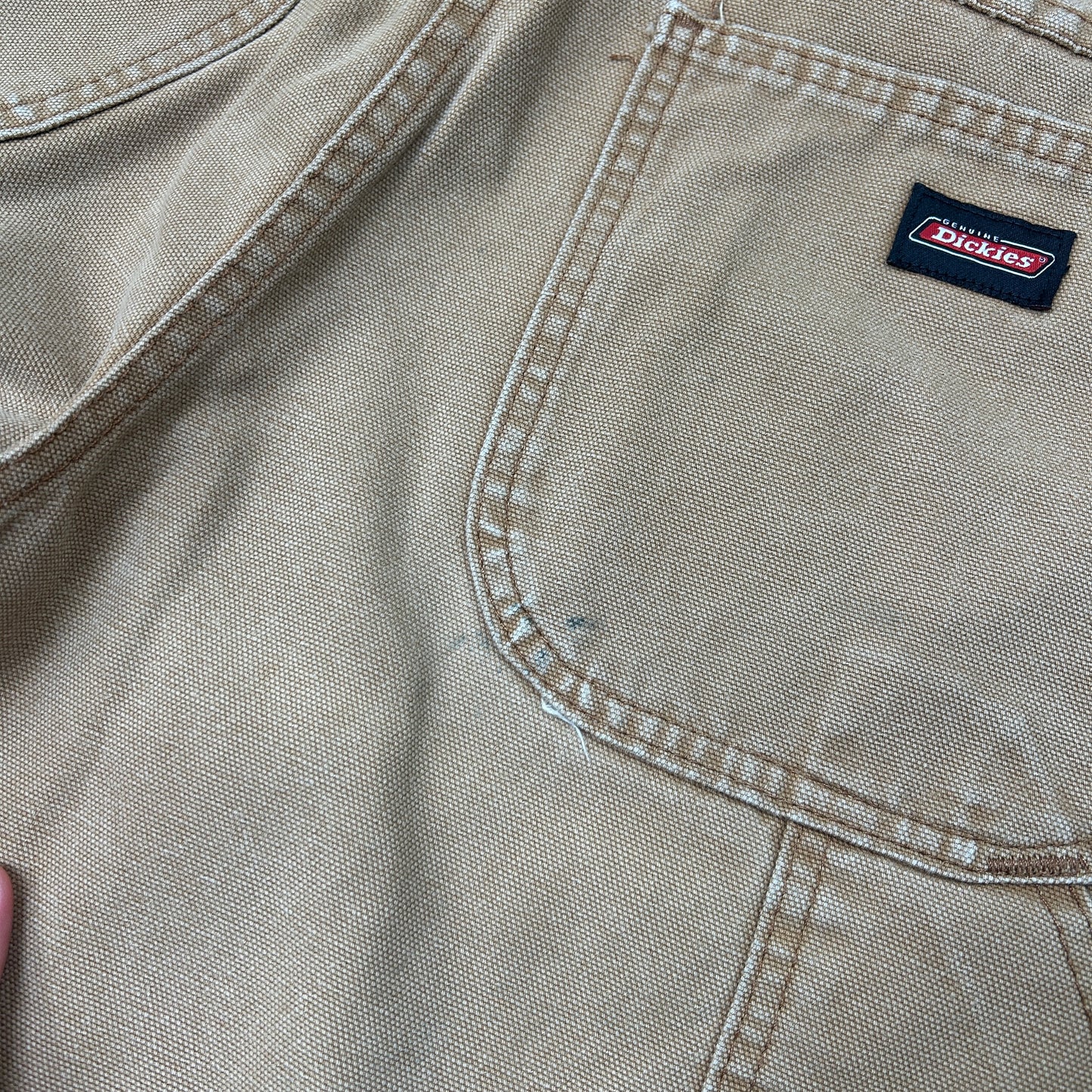 Vintage Dickies Workwear Carpenter Brown Baggy Shorts - 31