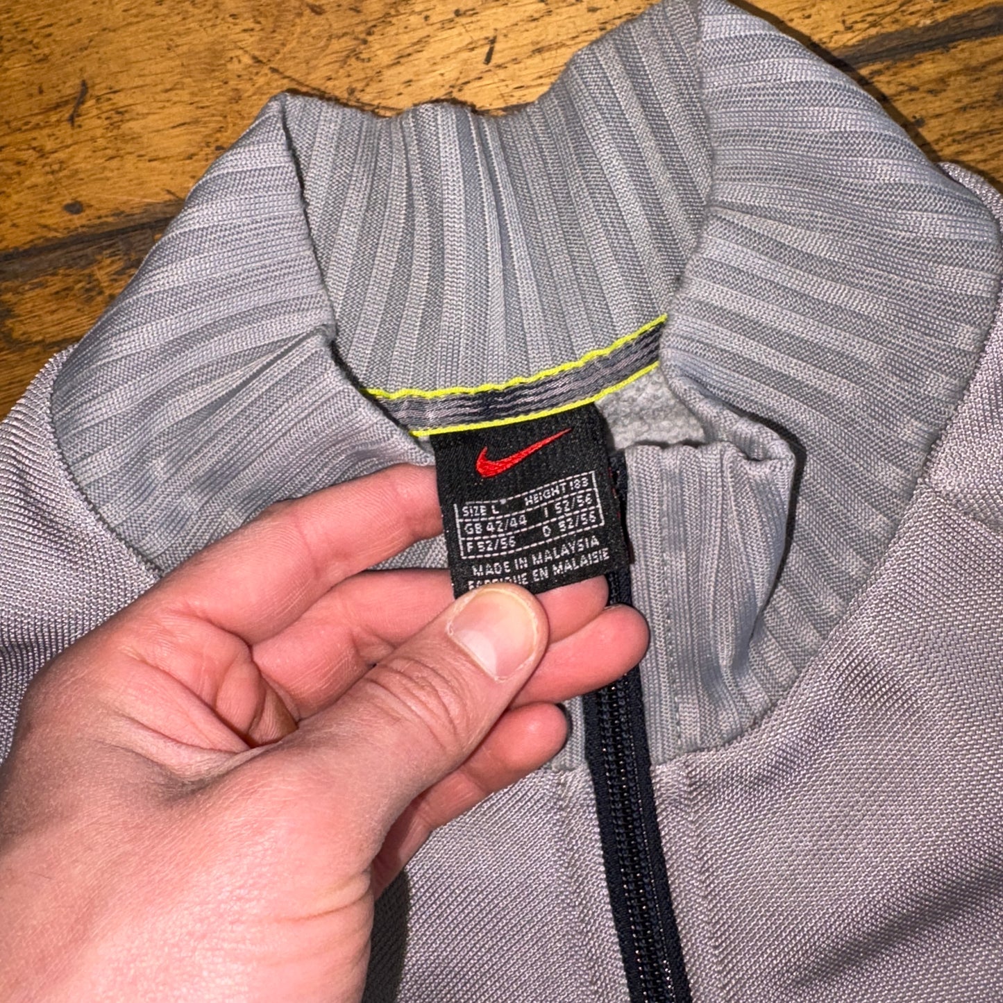Vintage Nike 90s Grey Tracksuit Track Jacket - 2XL
