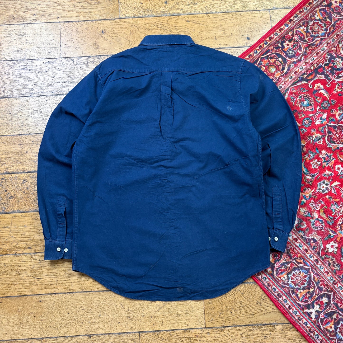 Vintage Ralph Lauren Navy Embroidered Shirt - XL