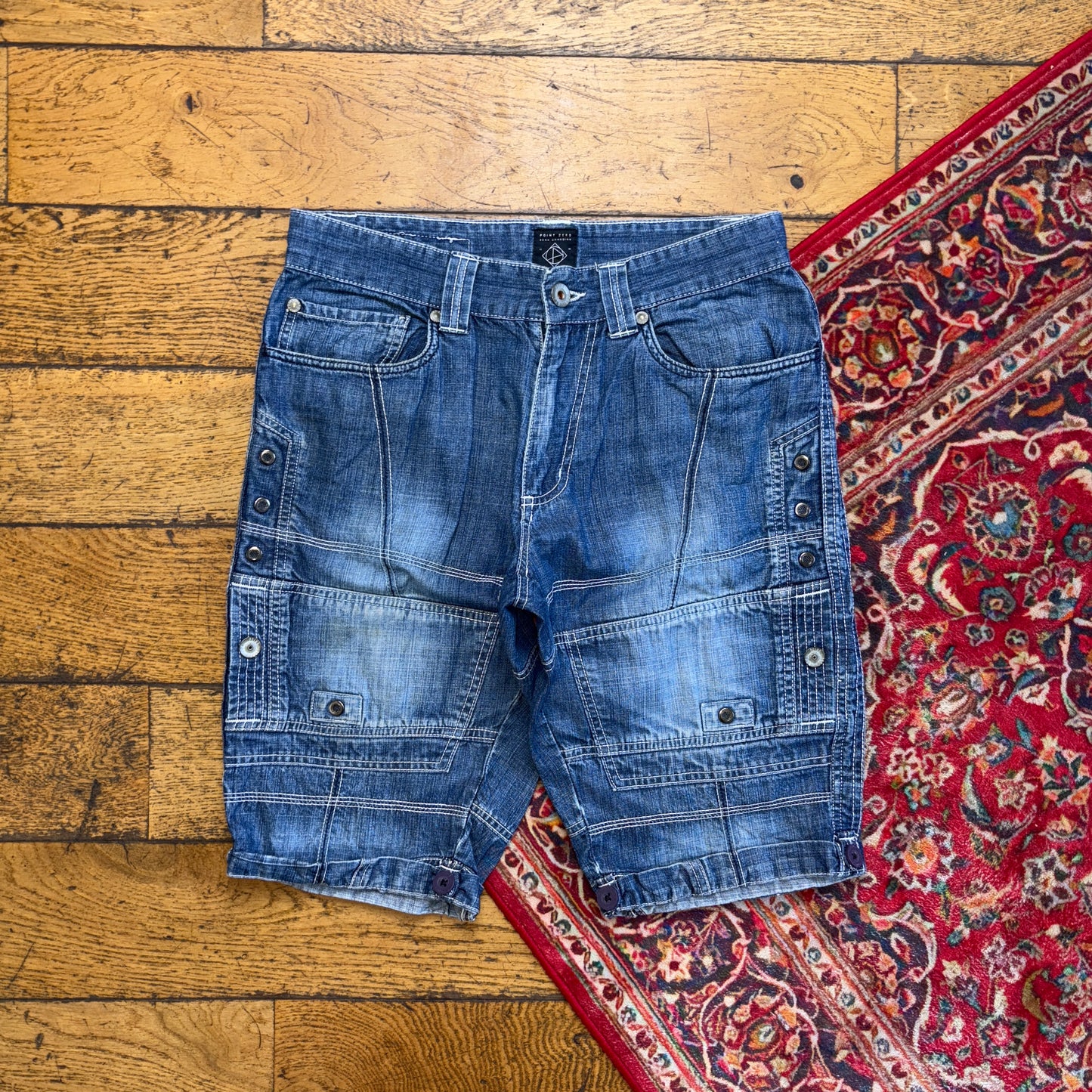 Vintage Blue Denim Shorts - 31