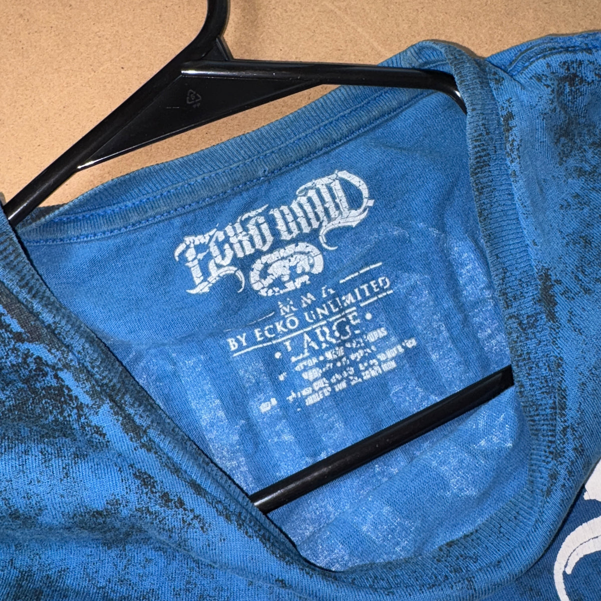 Ecko Unltd Blue Graphic Hip Hop Y2K T Shirt - L
