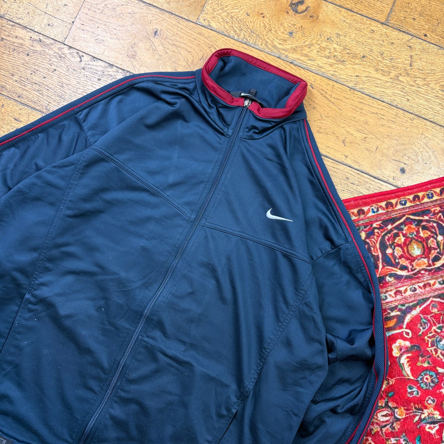 Vintage Nike Navy Tracksuit Track Shell Windbreaker Jacket - XL