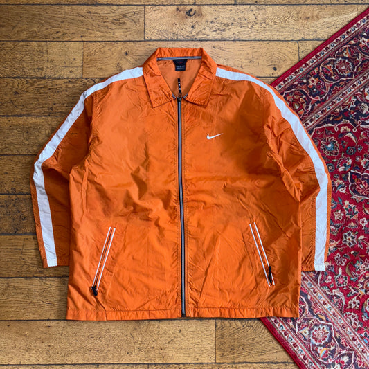 Vintage Nike 90s Orange Tracksuit Track Jacket - XL