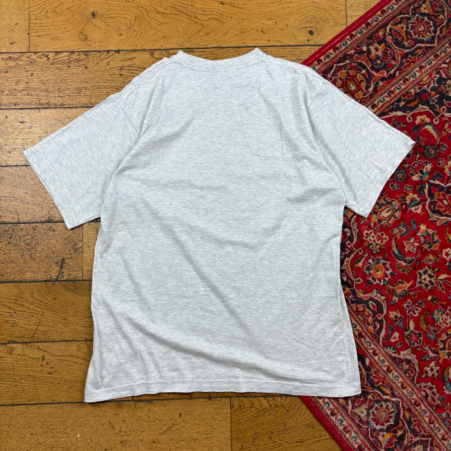 Vintage Cuban Pesos Grey Graphic T-Shirt - M