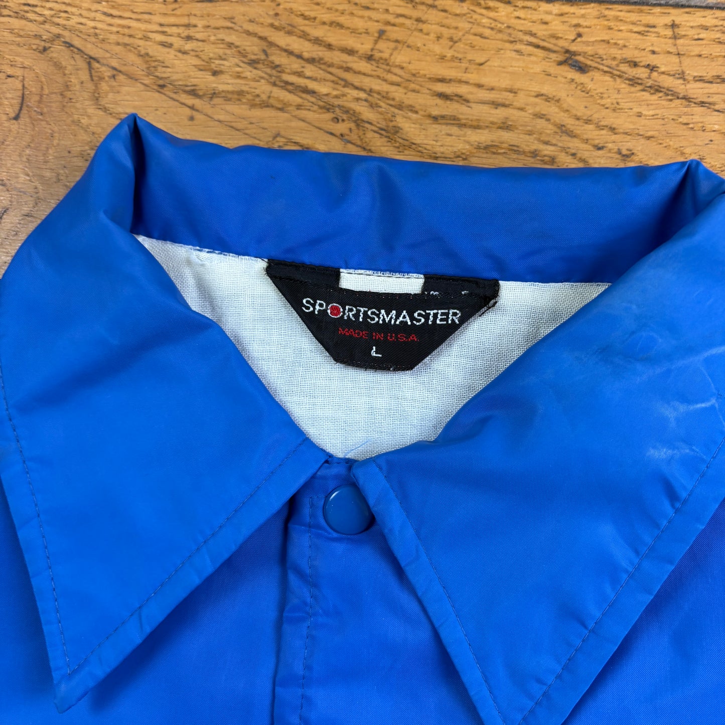 Vintage Blue Nylon Coach Harrington Jacket - L