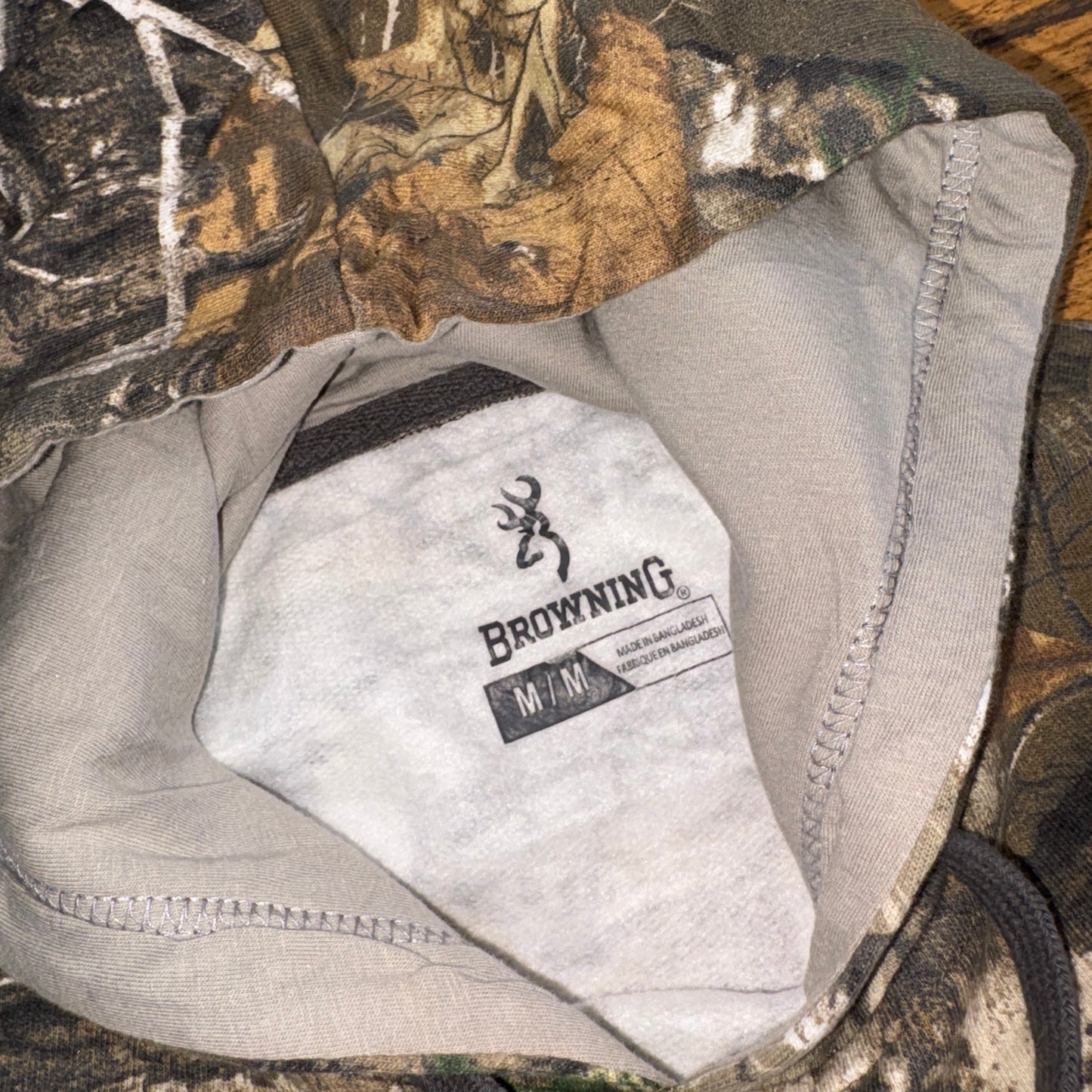 Vintage Realtree Camo Green Hoodie Sweatshirt - M
