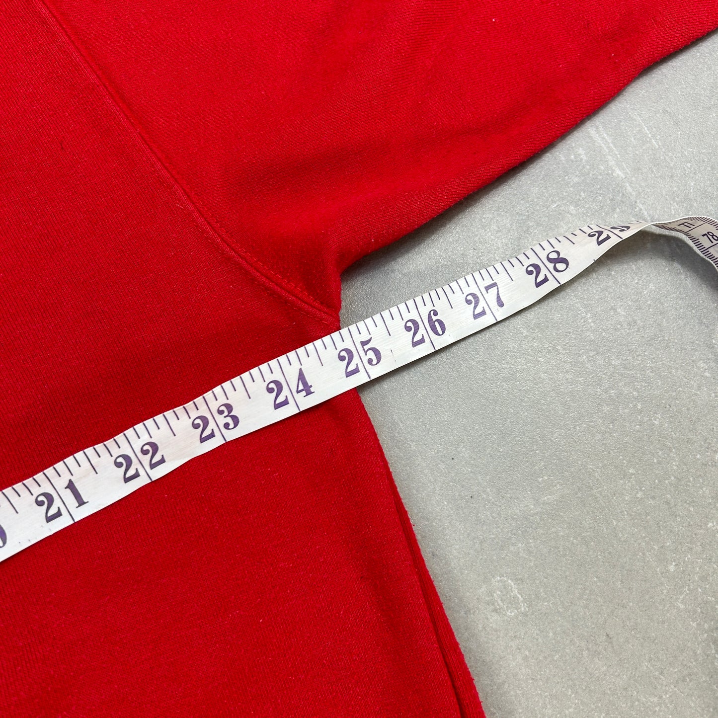 Vintage 90s Naf Naf Red Embroidered Spellout Sweatshirt - L
