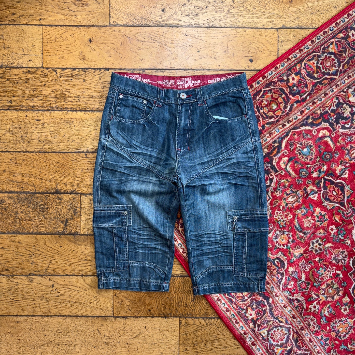 Vintage Blue Denim Shorts - 32