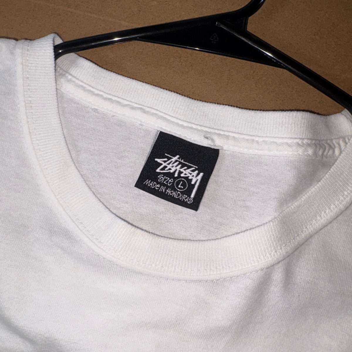Stussy White Graphic T Shirt - L