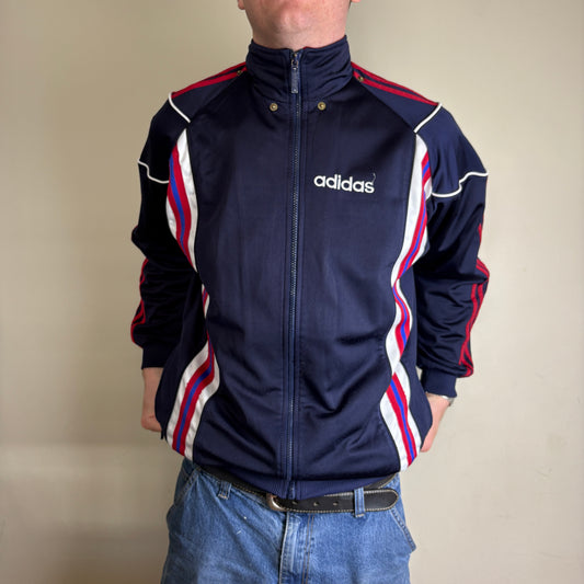 Vintage Adidas 90s Navy Blue Track Jacket - L