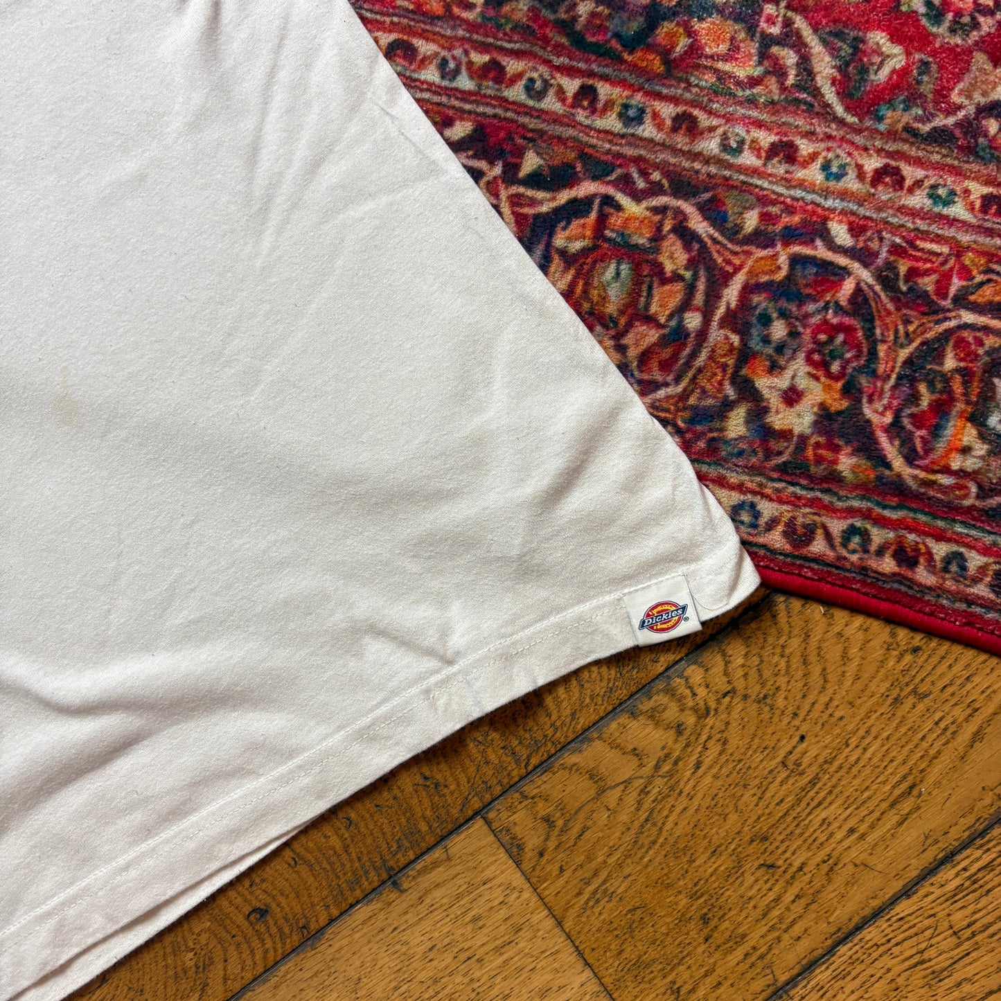 Vintage Dickies White Graphic T-Shirt - M