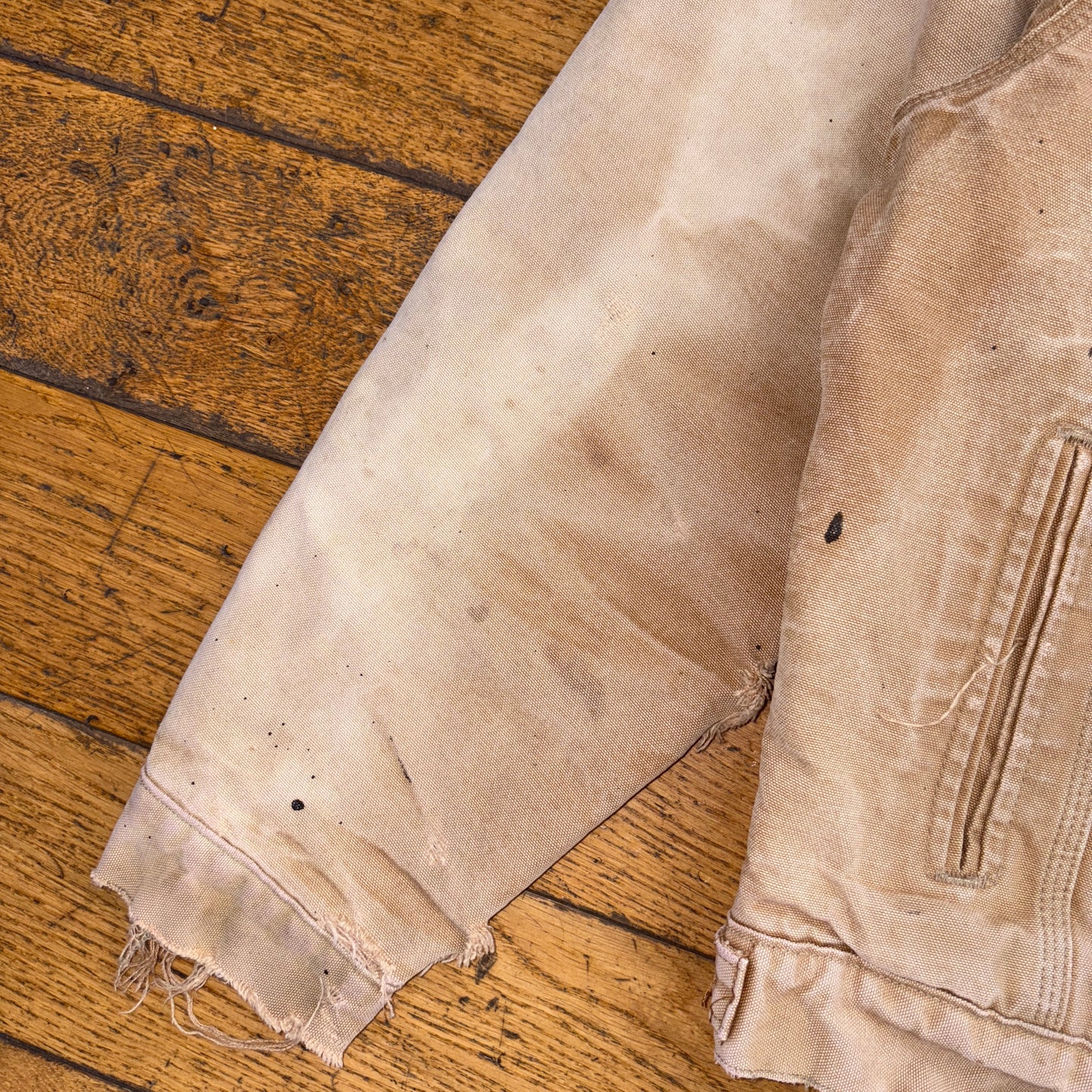 Vintage Carhartt Brown Trucker Distressed Thrashed Workwear Jacket - M