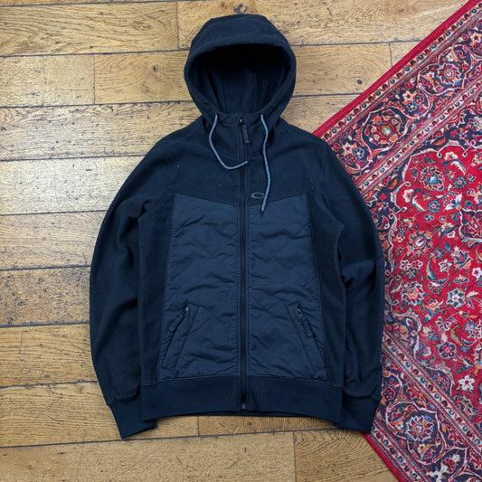 Vintage Oakley Black Fleece Technical Hoodie Sweatshirt - XS