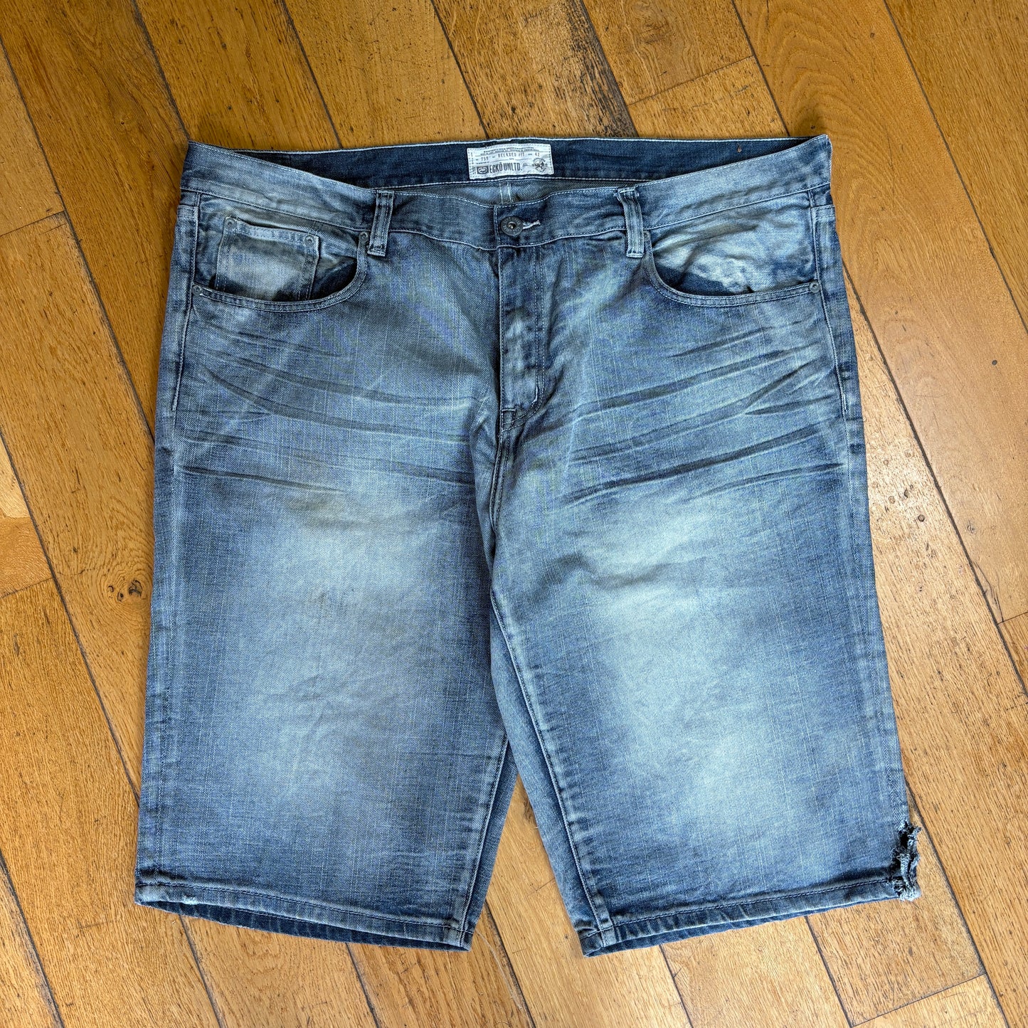 Vintage Ecko UNLTD Hip Hop Baggy Blue Shorts Jorts - 46