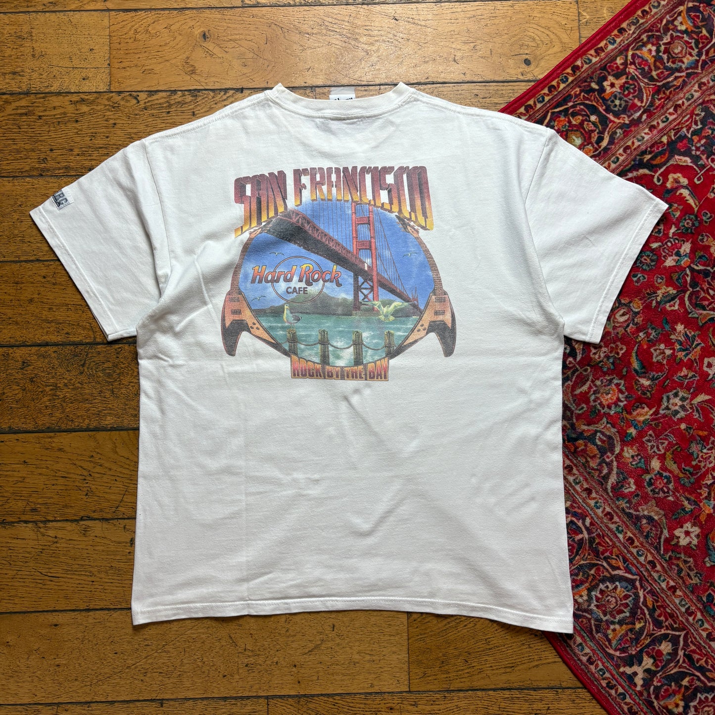 Vintage Hard Rock San Francisco White Heavyweight Graphic T-Shirt - XL