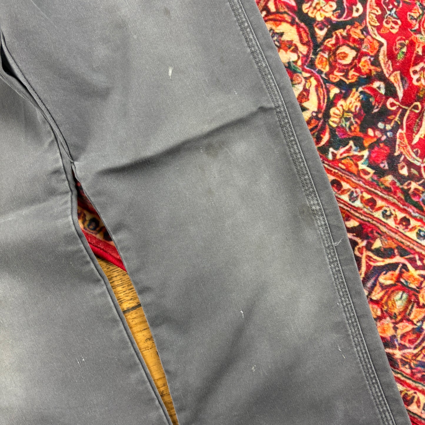 Vintage Dickies Workwear Carpenter Baggy Grey Trousers - 30