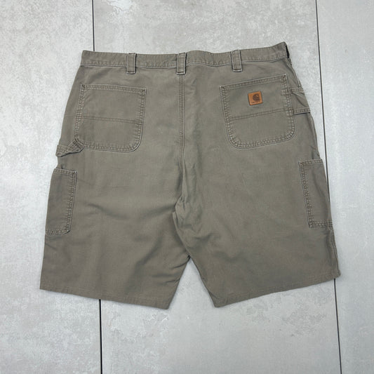 Vintage Carhartt Workwear Baggy Khaki Carpenter Shorts - 44