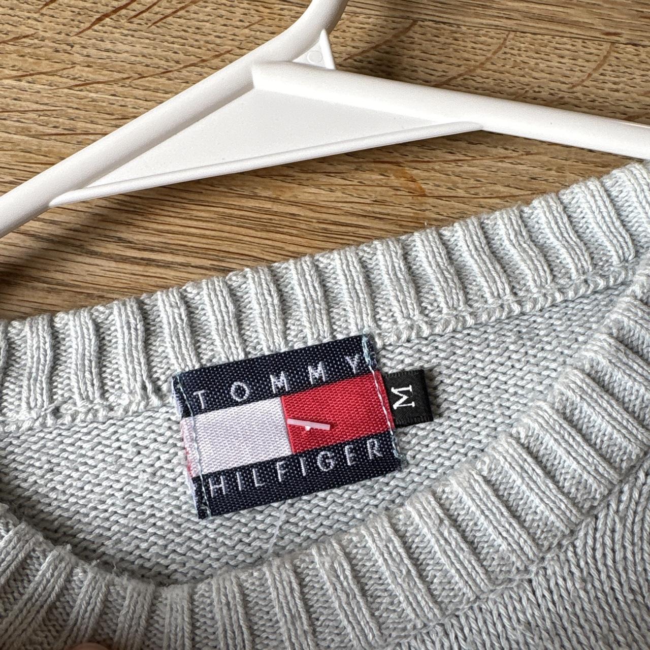 Vintage Tommy Hilfiger Blue Knit Jumper - S