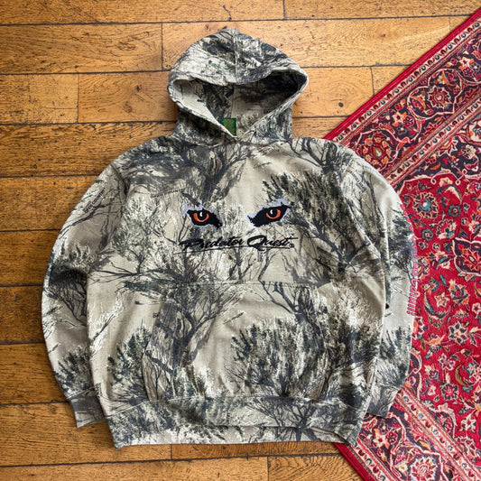 Vintage Realtree Camo Green Embroidered Hoodie Sweatshirt - XL