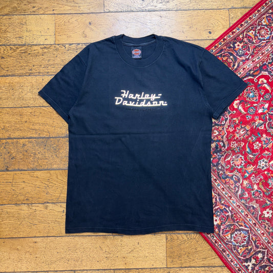 Vintage Harley Davidson Black Graphic T-Shirt - M