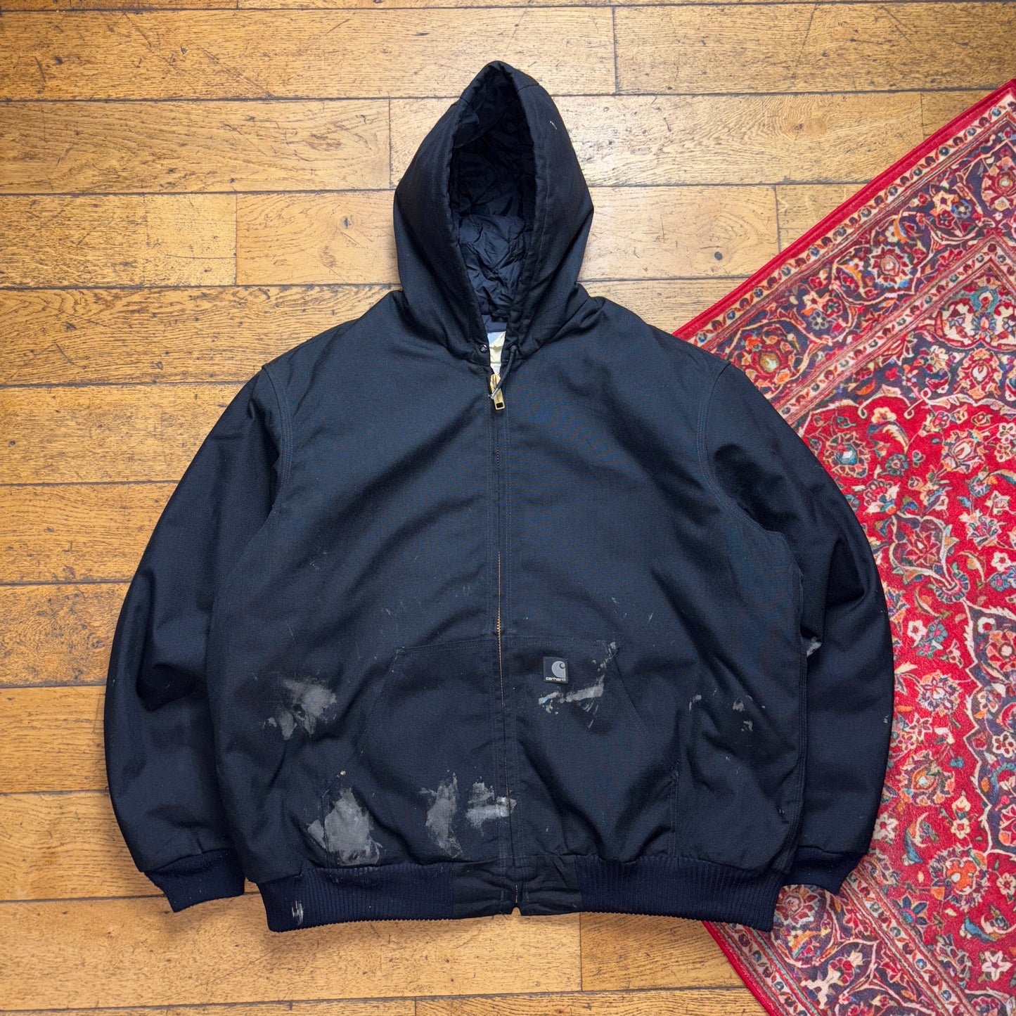 Vintage Carhartt Black Active Workwear Jacket - XL