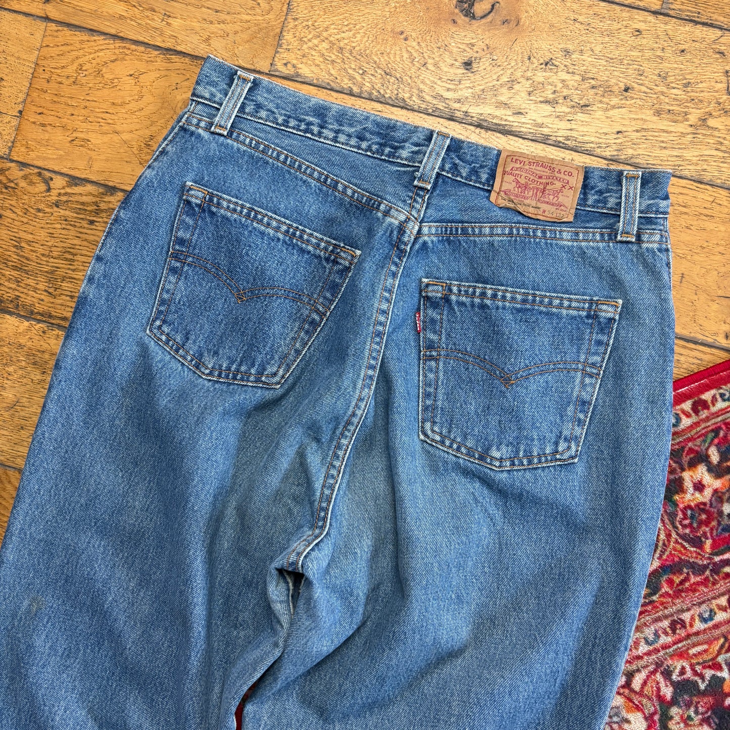 Vintage Levis 901 Womens Mom Tapered Blue Denim Jeans - Size 12