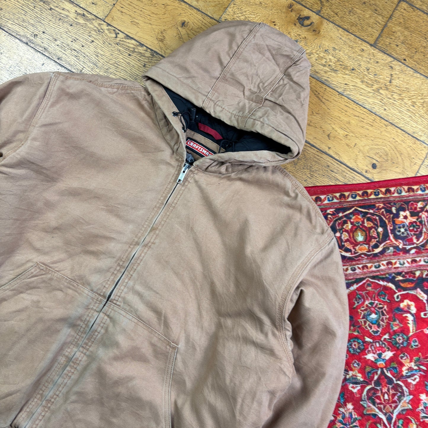 Vintage Craftsman Brown Workwear Carhartt Active Style Jacket -  2XL