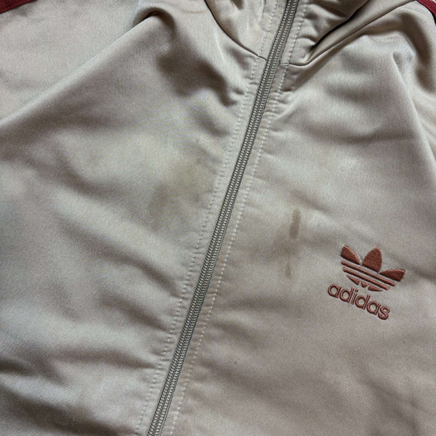 Vintage 90s Adidas Gold Tracksuit Track Shell Windbreaker Jacket - M