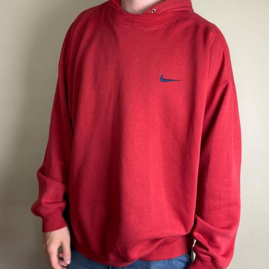 Vintage Nike Swoosh 90s After Hood Sweatshirt Hoodie - 2XL