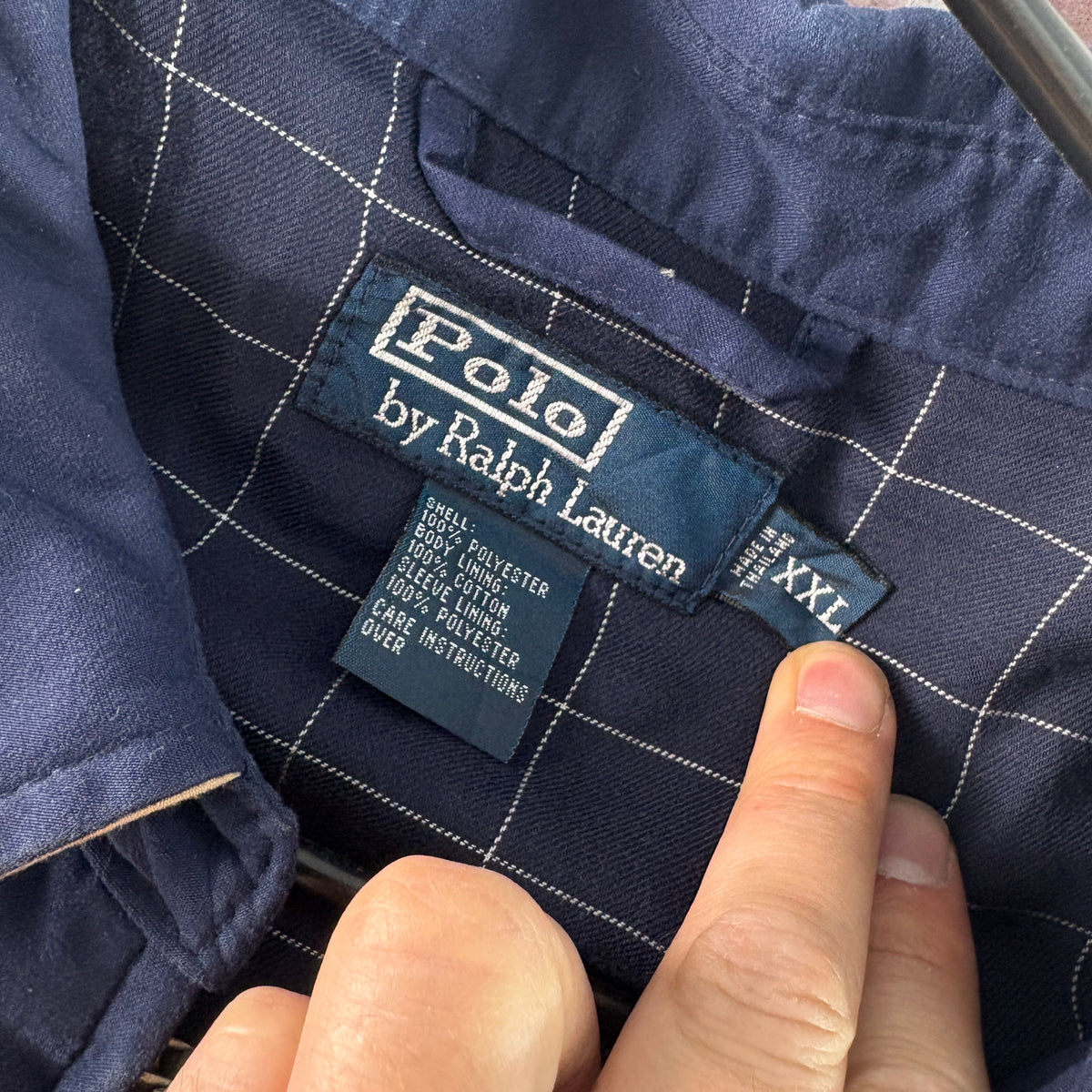 Vintage Ralph Lauren Navy Harrington Jacket - 2XL