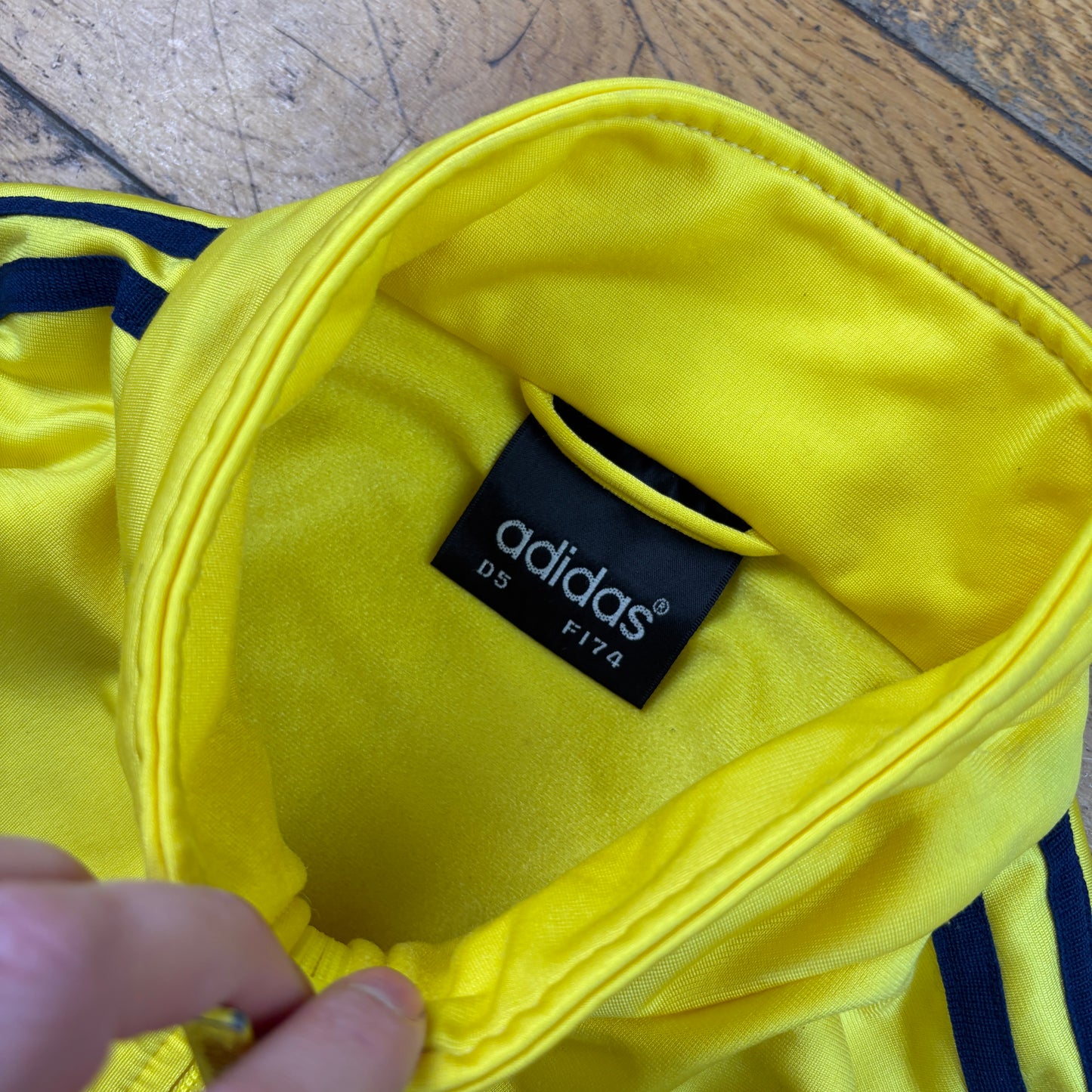 Vintage Adidas Yellow Tracksuit Track Shell Windbreaker Jacket - L
