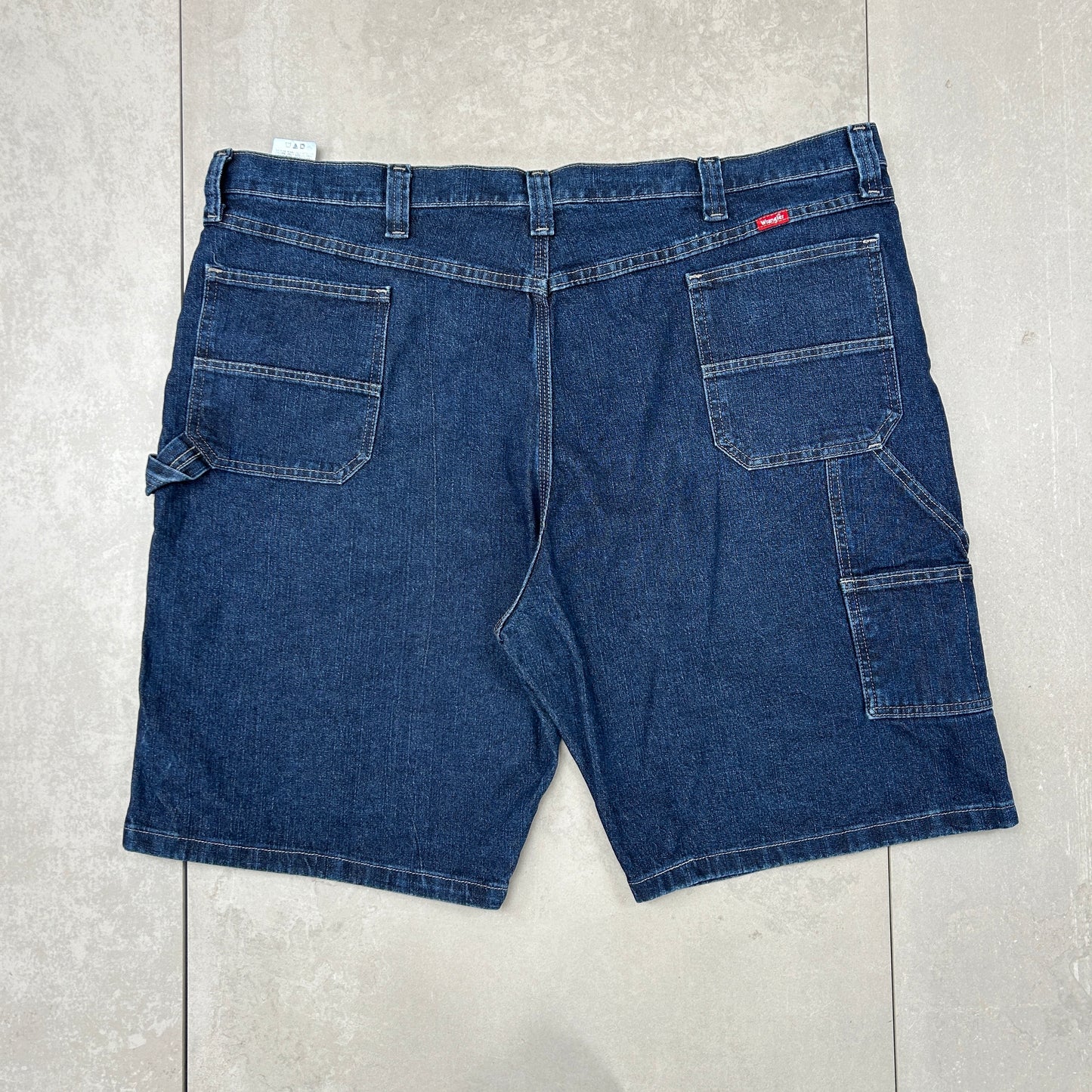 Vintage Wrangler Blue Denim Carpenter Baggy Shorts - 46