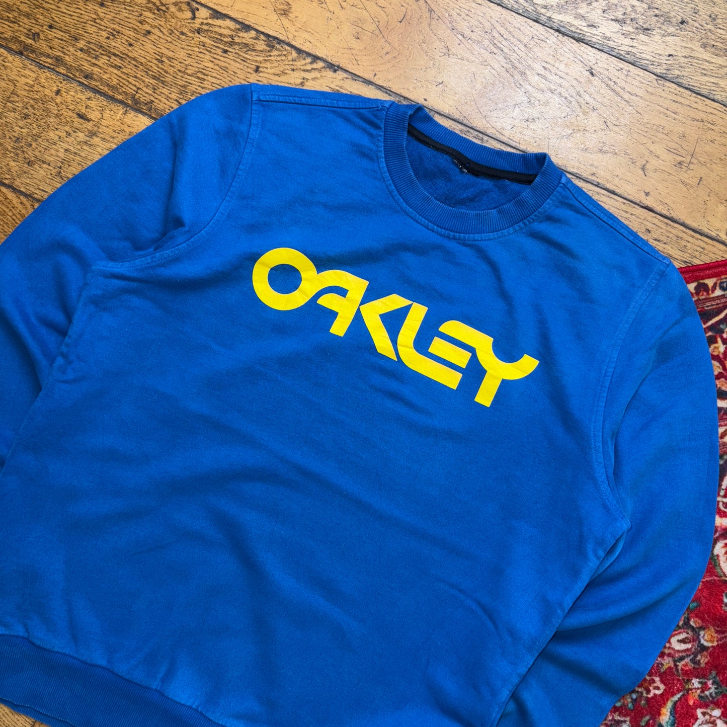 Vintage Oakley Blue Sweatshirt - M