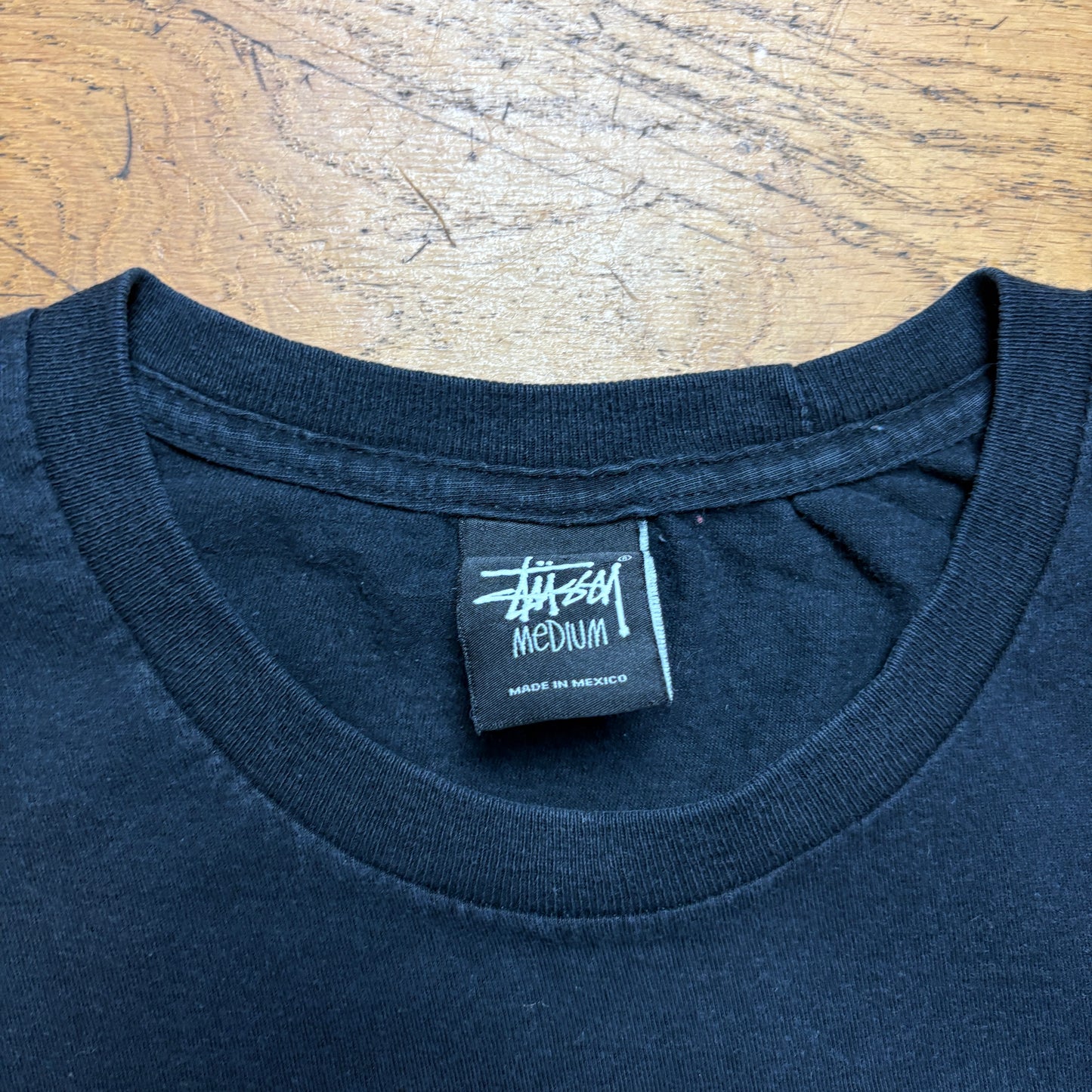 Vintage Stussy Black Graphic T-Shirt - S