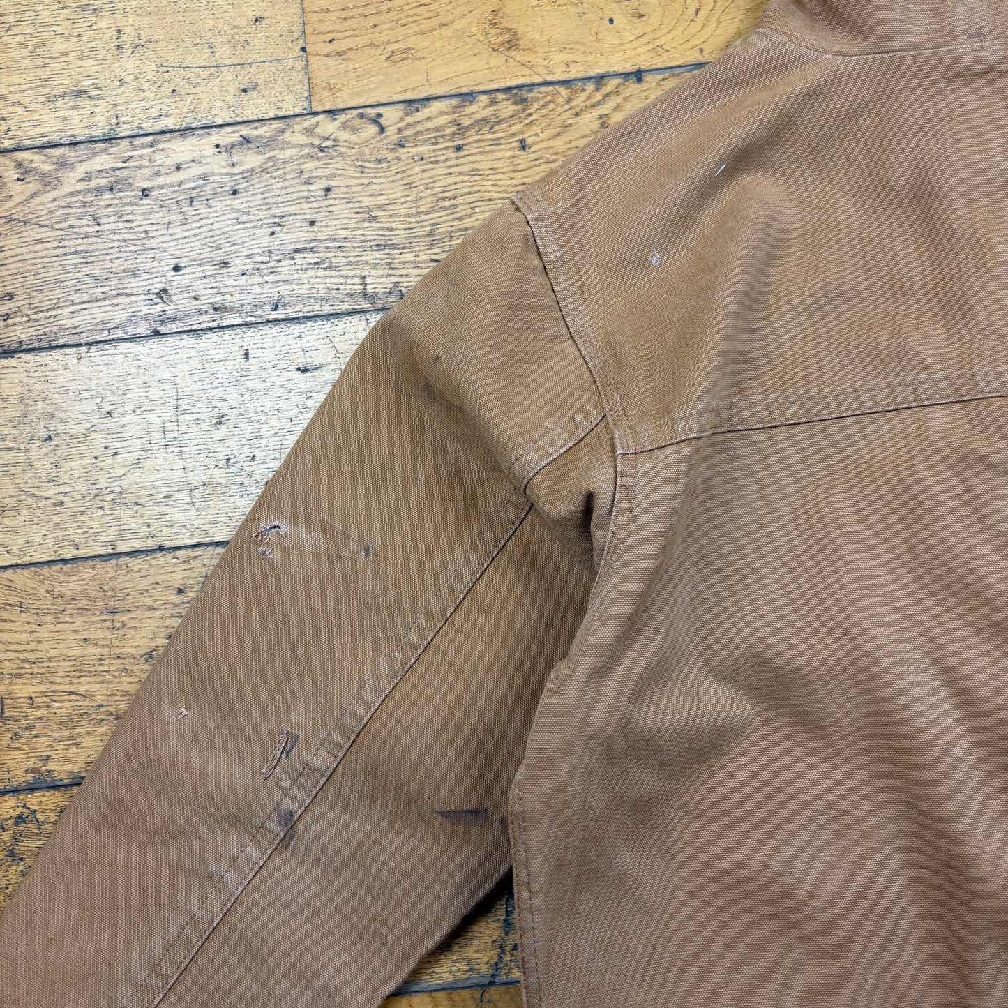 Vintage Workwear Brown Green Heavyweight Detroit Jacket - M