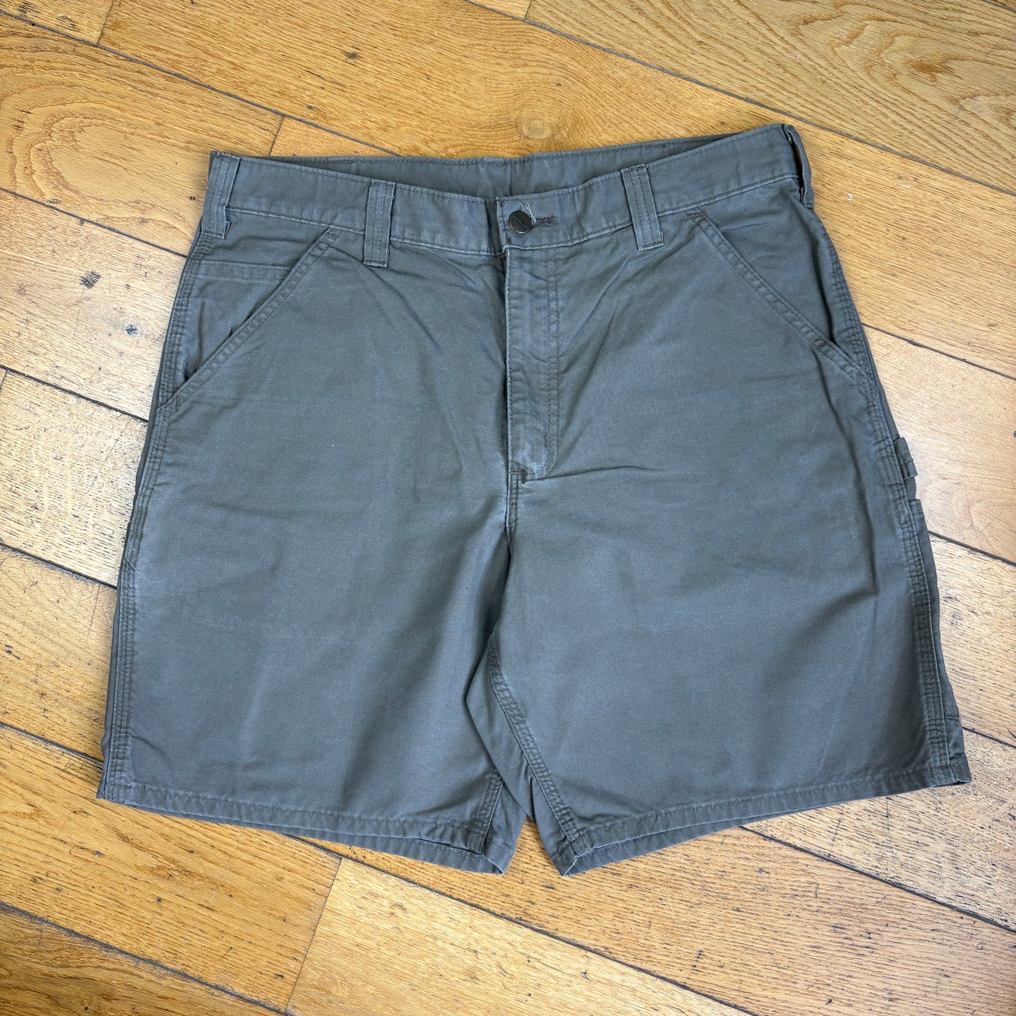 Vintage Carhartt Workwear Brown Baggy Carpenter Shorts - 34