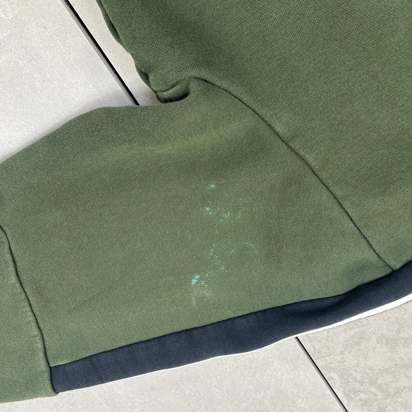 Vintage Adidas Green Zip Hoodie Embroidered Sweatshirt - M