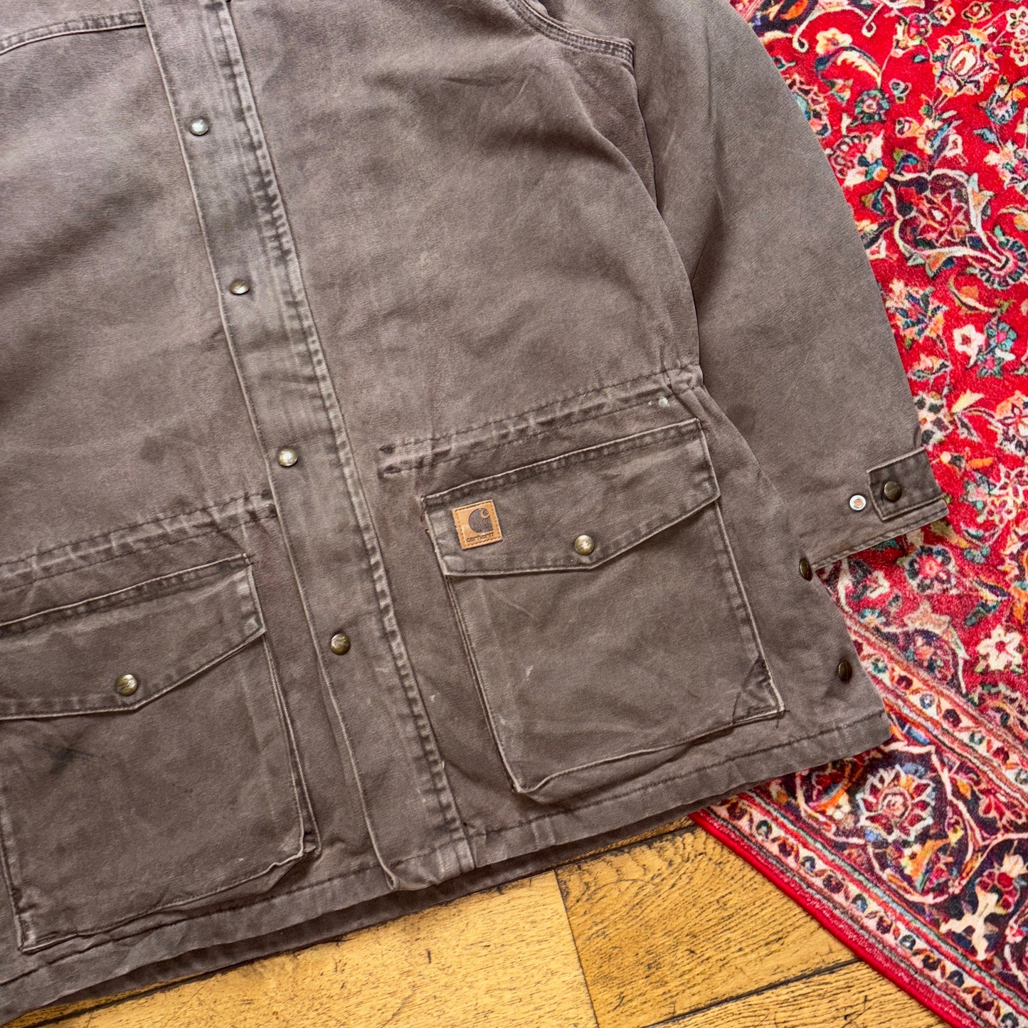 Vintage Carhartt Brown Chore Workwear Jacket - L