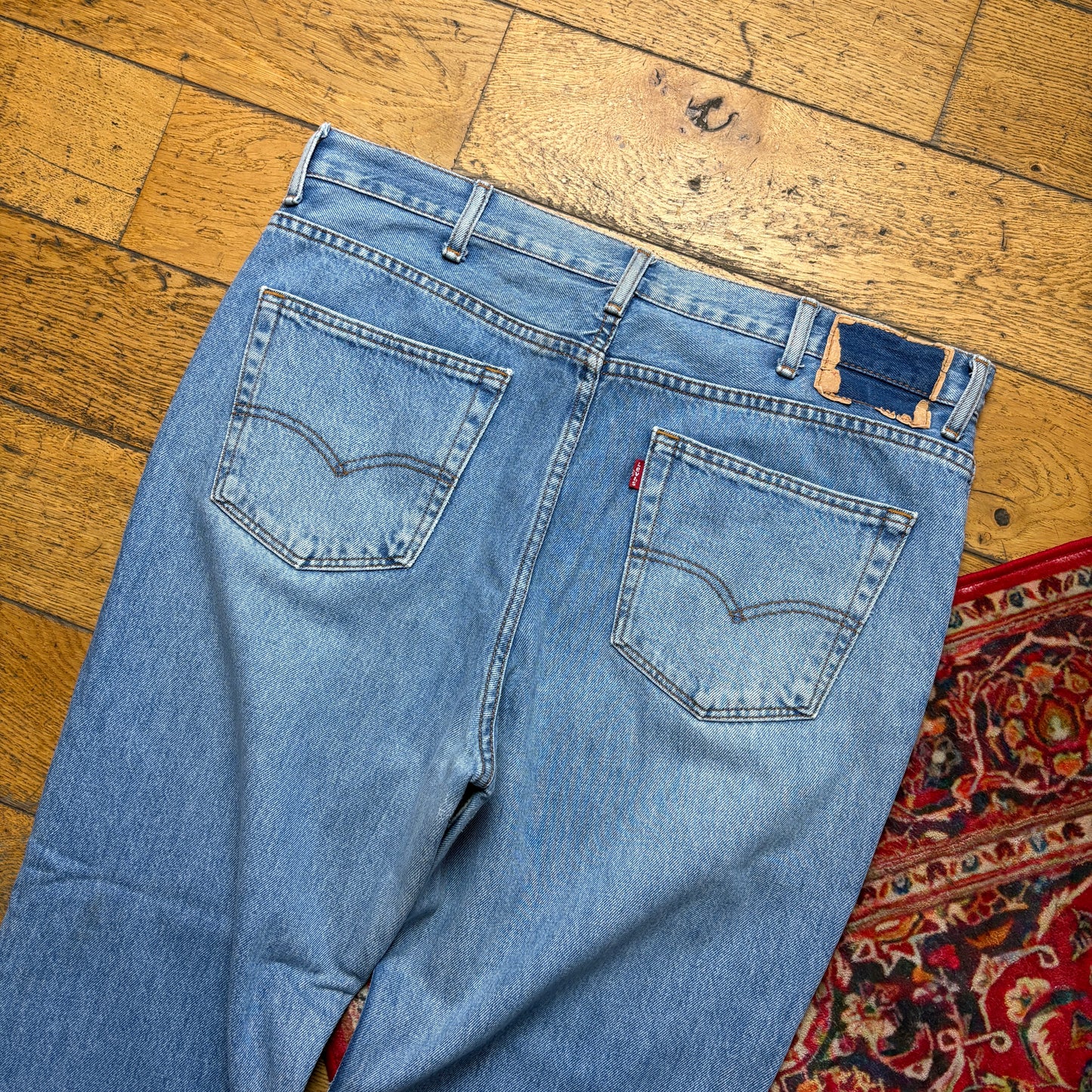 Vintage Levis Straight Blue Denim Jeans - 38S