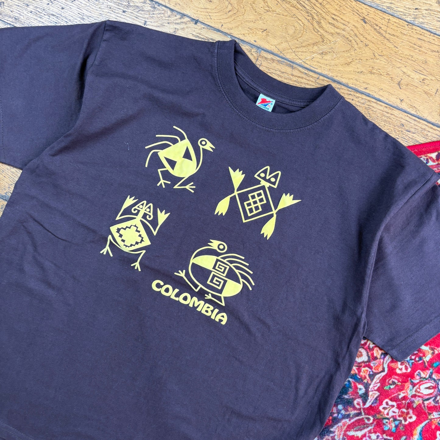 Vintage Columbia Brown Graphic T-Shirt - M