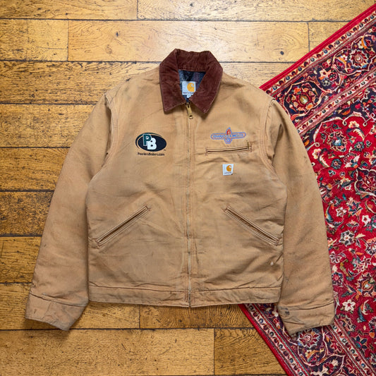 Vintage Carhartt Made in USA Brown Detroit Workwear Jacket - M