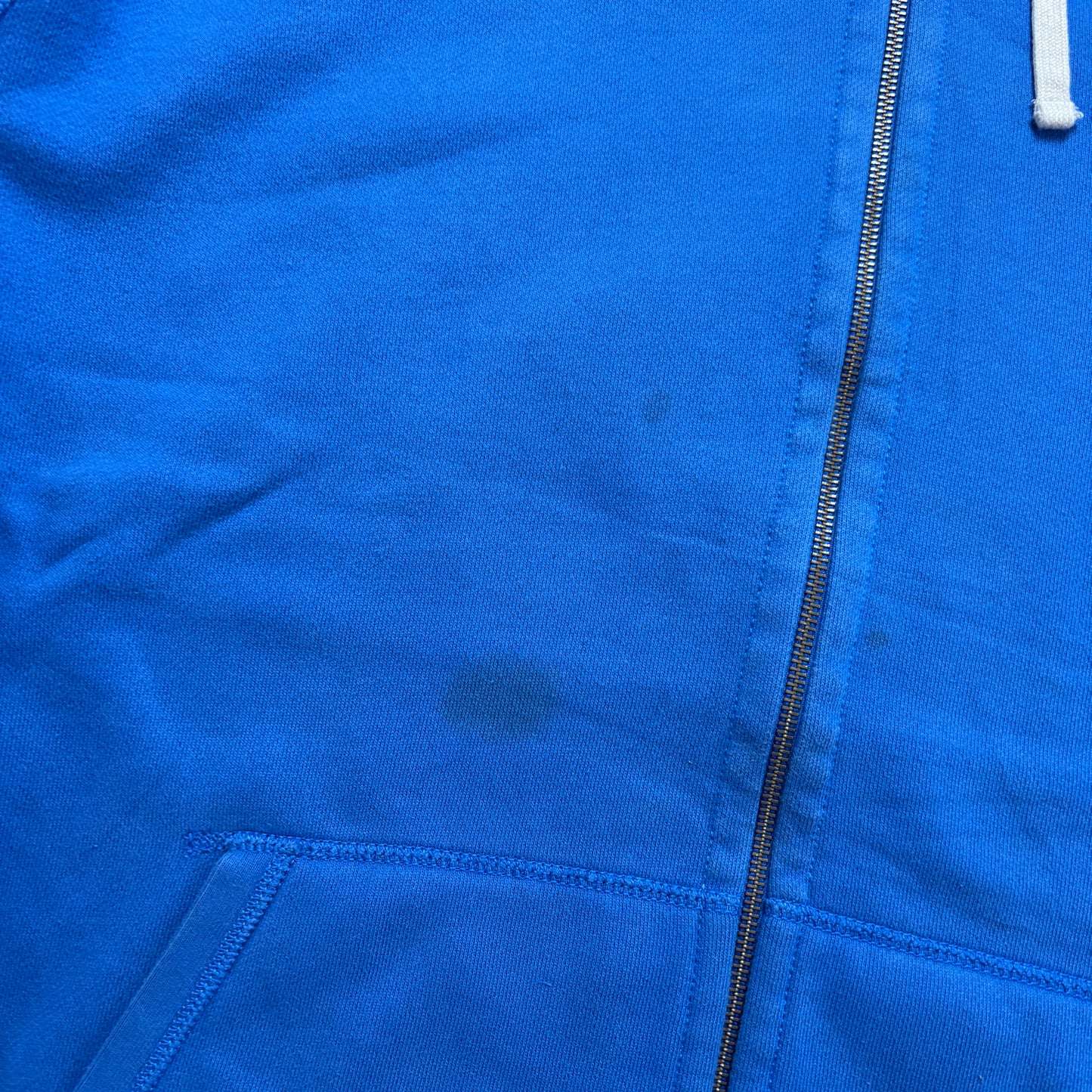 Vintage Ralph Lauren Blue Zip Hoodie Embroidered Sweatshirt - 2XL