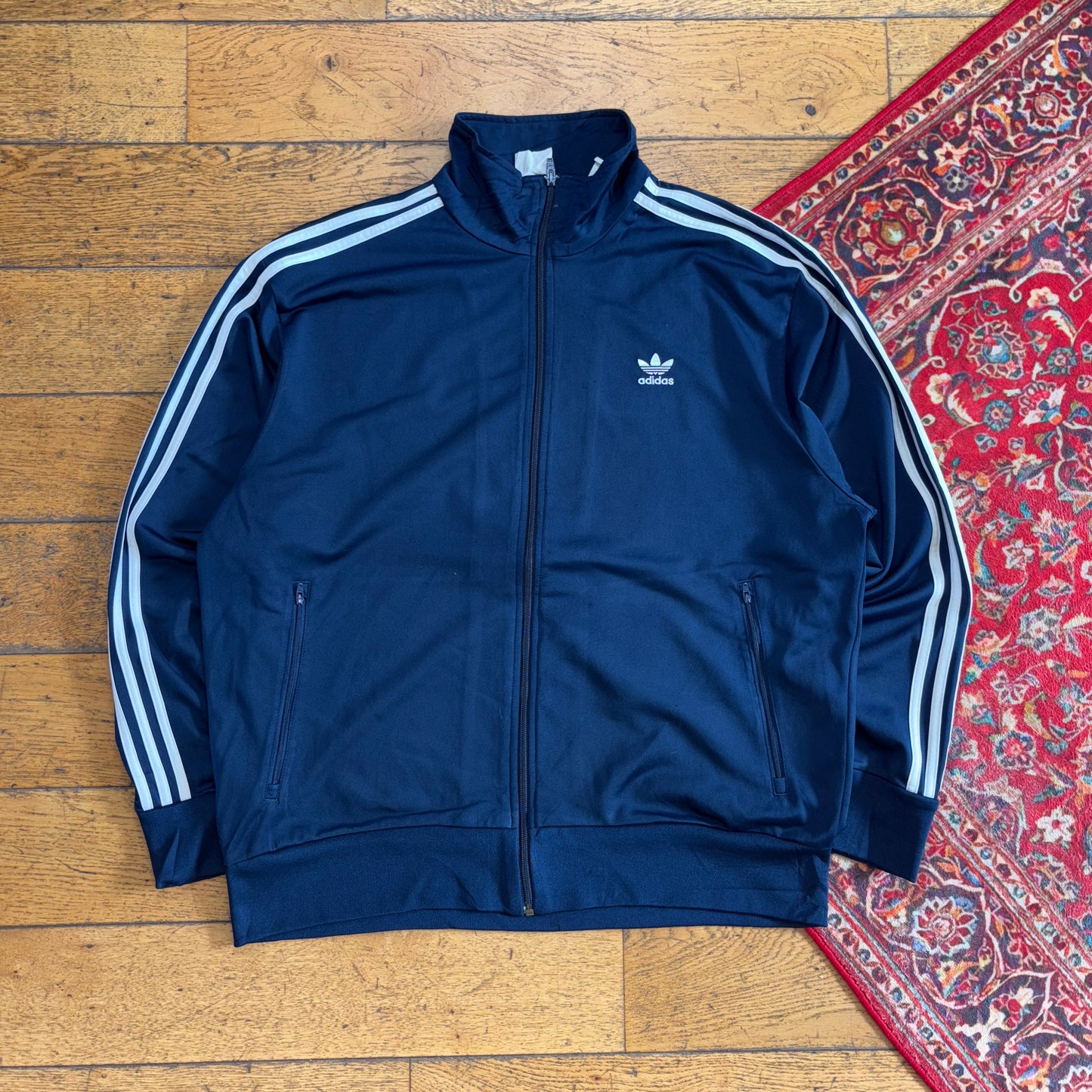 Vintage Adidas Navy Tracksuit Track Shell Windbreaker Jacket - XL