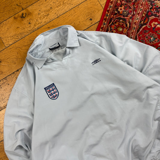 Vintage Umbro England Training Tracksuit Pullover Blue Football Jacket - XL