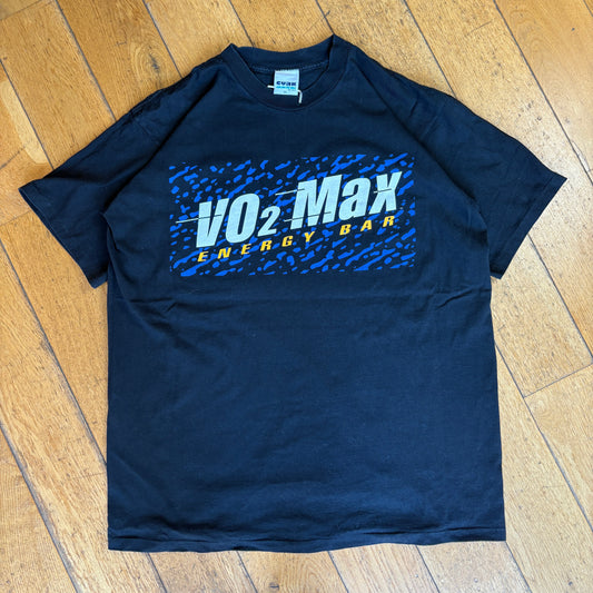 Vintage 90s VO2 Max Black Single Stitch Graphic T-Shirt - XL