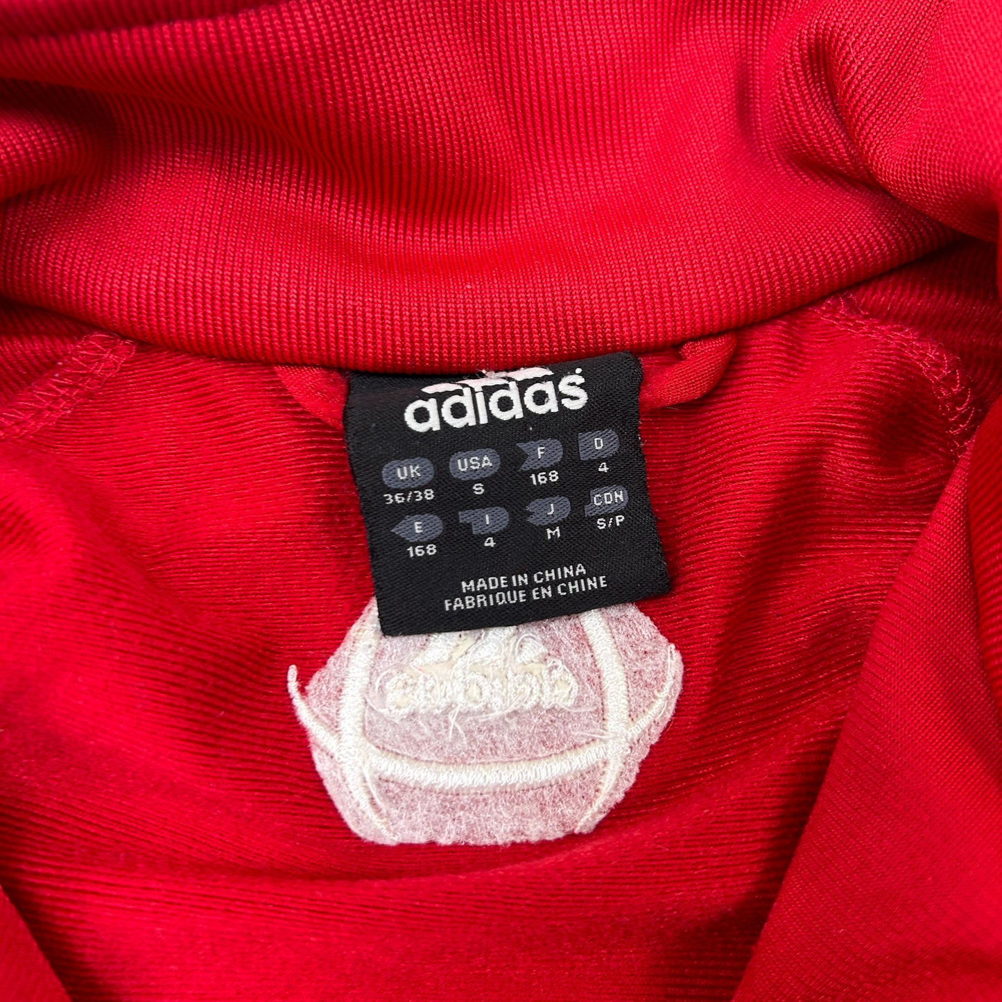 Vintage Adidas Red Tracksuit Track Shell Windbreaker Jacket - S