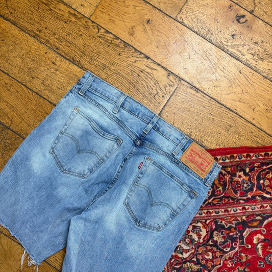 Vintage Levis 511 Blue Denim Shorts - 36